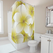 Bright Frangipani/ Plumeria flowers Duschvorhang (Beispiel)