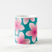 Bright Frangipani/ Plumeria flowers Kaffeetasse (Mittel)