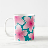 Bright Frangipani/ Plumeria flowers Kaffeetasse (Links)