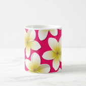 Bright Frangipani/ Plumeria flowers Kaffeetasse (Mittel)