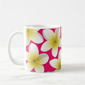 Bright Frangipani/ Plumeria flowers Kaffeetasse (Links)