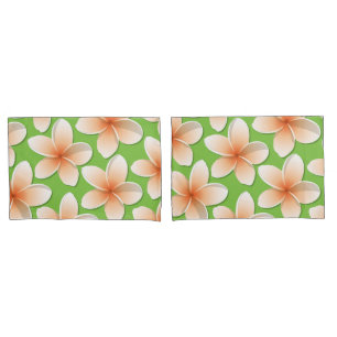 Bright Frangipani/ Plumeria flowers Kissenbezug