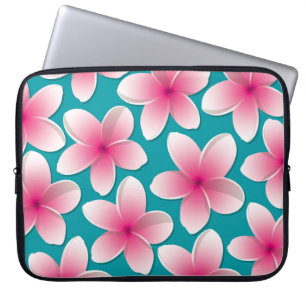 Bright Frangipani/ Plumeria flowers Laptopschutzhülle