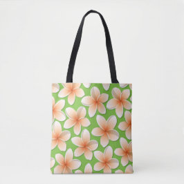 Bright Frangipani/ Plumeria flowers Tasche