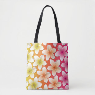 Bright Frangipani/ Plumeria flowers Tasche
