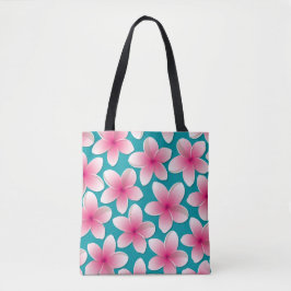 Bright Frangipani/ Plumeria flowers Tasche