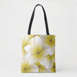 Bright Frangipani/ Plumeria flowers Tasche