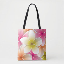 Bright Frangipani/ Plumeria flowers Tasche