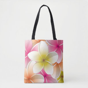 Bright Frangipani/ Plumeria flowers Tasche