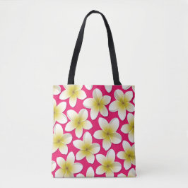 Bright Frangipani/ Plumeria flowers Tasche