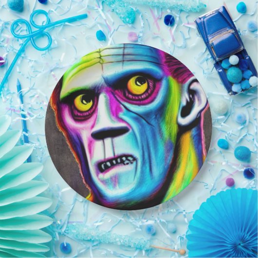 Bright Frankenstein Pappteller (Party)