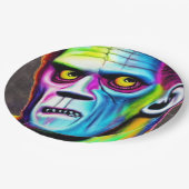 Bright Frankenstein Pappteller (Schrägansicht)