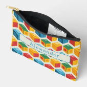 Bright Fun Customizable Building Block Print Zubehörtasche (Offen)