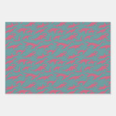 Bright & Fun Trendy Modern Loch Ness Monster Geschenkpapier Set (Vorderseite 2)