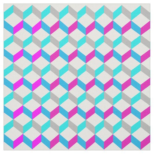 Bright Funky 3D optische Illusion Gemusterte Druck Stoff (Muster)