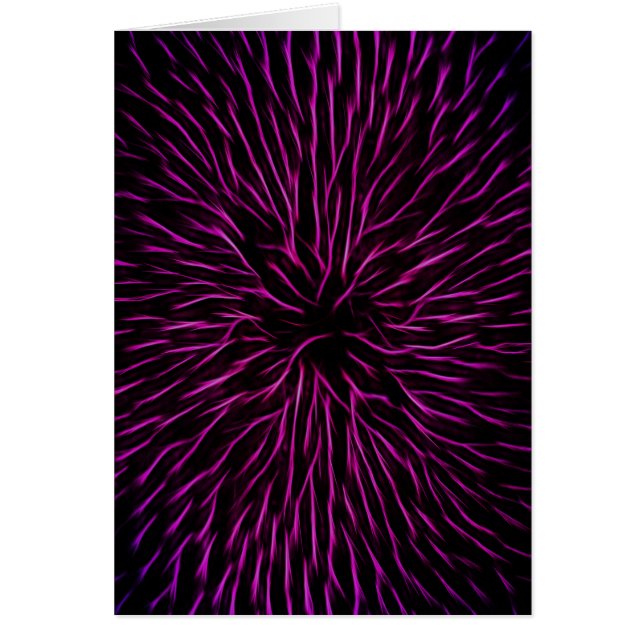 Bright Funky Hot Pink Firecracker Abstrakt (Vorne)