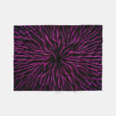 Bright Funky Hot Pink Firecracker Abstrakt Fleecedecke (Vorderseite (Horizontal))