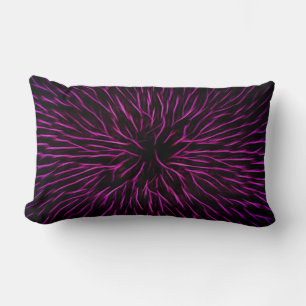Bright Funky Hot Pink Firecracker Abstrakt Lendenkissen
