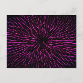 Bright Funky Hot Pink Firecracker Abstrakt Postkarte