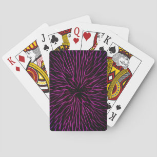 Bright Funky Hot Pink Firecracker Abstrakt Spielkarten