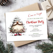 Bright Funny Santa Classic Holiday Celebration Einladung