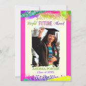 Bright Future Ahead Graduation Party Invitation Einladung (Vorderseite)