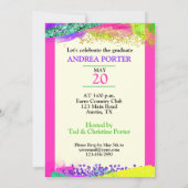 Bright Future Ahead Graduation Party Invitation Einladung (Rückseite)