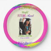 Bright Future Ahead Graduation Party Pappteller (Vorderseite)