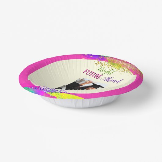 Bright Future Ahead Graduation Party Pappteller (Gewinkelt)