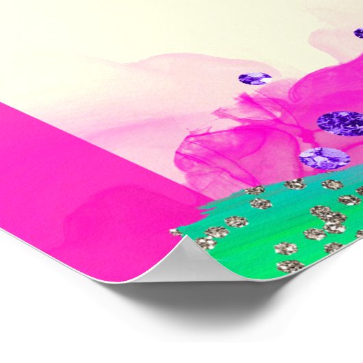 Bright Future Ahead Graduation Party Poster (Ecke)