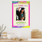 Bright Future Ahead Graduation Party Poster (Küche)
