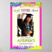 Bright Future Ahead Graduation Party Poster (Vorne)