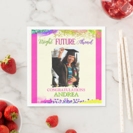 Bright Future Ahead Graduation Party Serviette