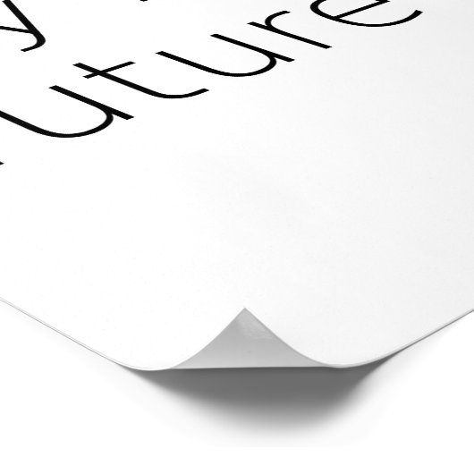 Bright Future Broklyn Bridge Design Poster (Ecke)