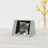 "Bright Future" Kitten Card Karte (Gelbe Blume)