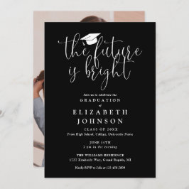Bright Future Script Foto Graduation Party Einladung