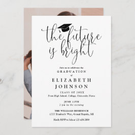 Bright Future Script Foto Graduation Party Einladung