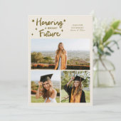 Bright Future Stars Multi Photo Cream Grad Ankündigung (Stehend Vorderseite)