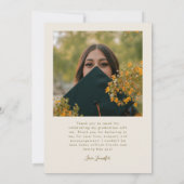 Bright Future Stars Multi Photo Cream Grad Ankündigung (Rückseite)