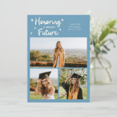 Bright Future Stars Multi Photo Denim Blue Grad Ankündigung (Stehend Vorderseite)