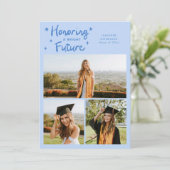 Bright Future Stars Multi Photo Icy Blue Grad Ankündigung (Stehend Vorderseite)