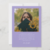 Bright Future Stars Multi Photo Lilac Grad Ankündigung (Rückseite)