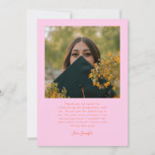 Bright Future Stars Multi Photo Orange Pink Grad Ankündigung (Rückseite)