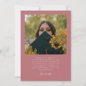 Bright Future Stars Multi Photo Pink Grad Ankündigung (Rückseite)