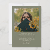 Bright Future Stars Multi Photo Sage Green Grad Ankündigung (Rückseite)