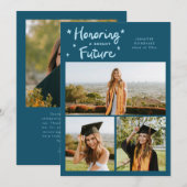 Bright Future Stars Multi Photo Teal Grad Ankündigung (Vorne/Hinten)