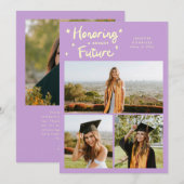 Bright Future Stars Multi Photo Wisteria Grad Ankündigung (Vorne/Hinten)