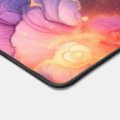 Bright Galaxy Alcohol Ink Schreibtischunterlage (Ecke)