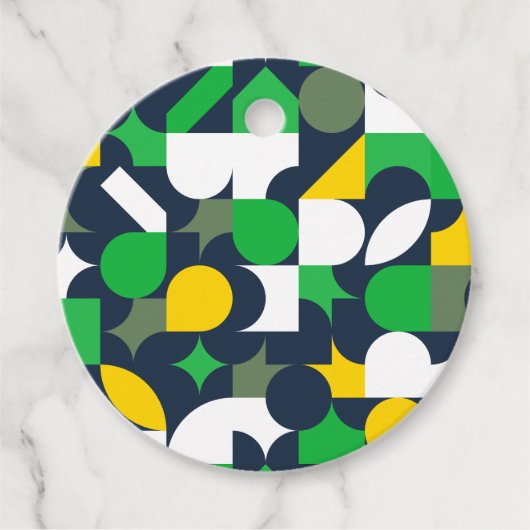 Bright Geo Geschenkanhänger (Vorderseite)