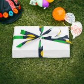 Bright Geo Shape Satinband